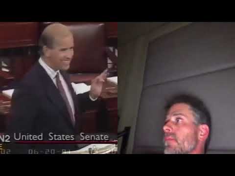 Side By Side Video Shows Hunter Biden Smoking Crack, Joe Biden Gives Anti-Crack Crime Bill Speech