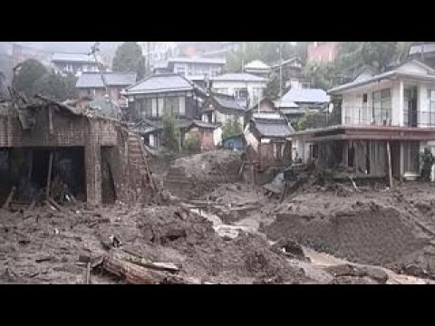 2 dead and more than 10 missing due to landslide in Atami southwest of Tokyo, Japan