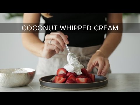 HOW TO MAKE COCONUT WHIPPED CREAM | dairy-free, vegan whipped cream