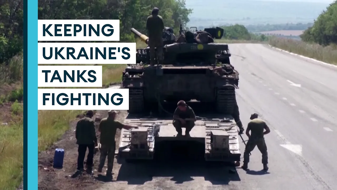 Meet Ukraine's mobile tank repair unit operating on the frontline