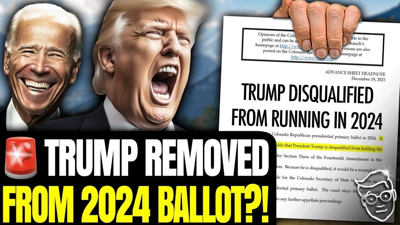 🚨BREAKING: Trump REMOVED From 2024 BALLOT | ELECTION INTERFERENCE