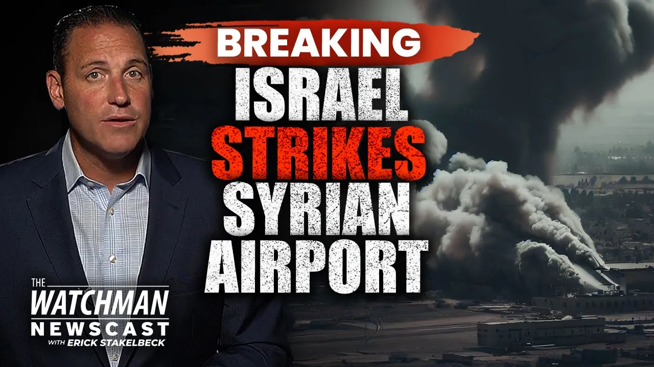 Israel Airstrike SHUTS DOWN Syrian Airport; Israel Unveiling LASER Defense Soon? | Watchman Newscast