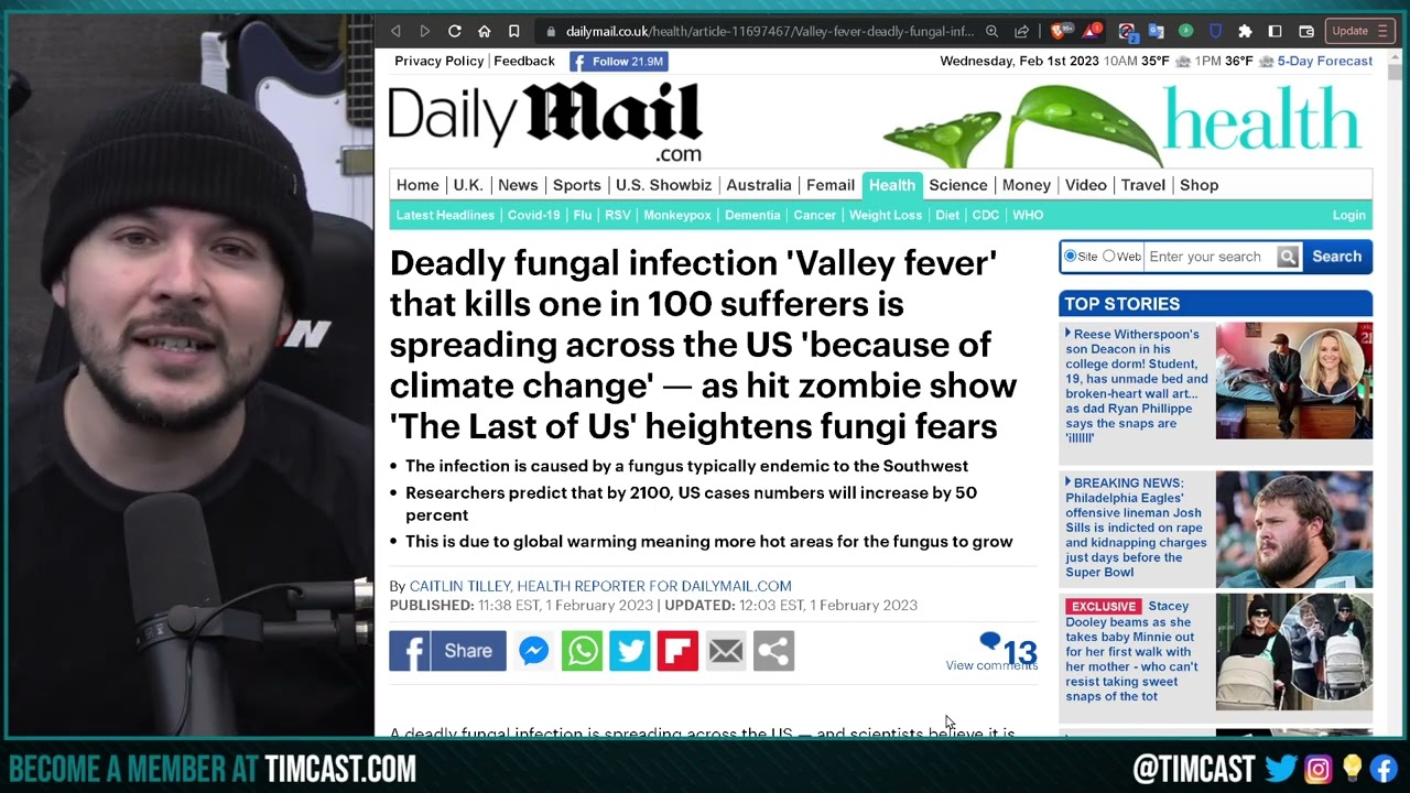 Deadly FUNGUS That Kills is Expanding Due To CLIMATE CHANGE, News Likens it To The "Last Of Us" Show