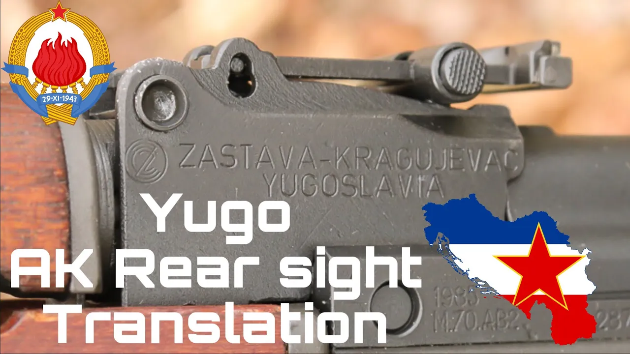 Yugoslavian Zastava AK47 rear sight “O” or “0” letter translation 🇷🇸 | Yugo JNA Zastava Arms