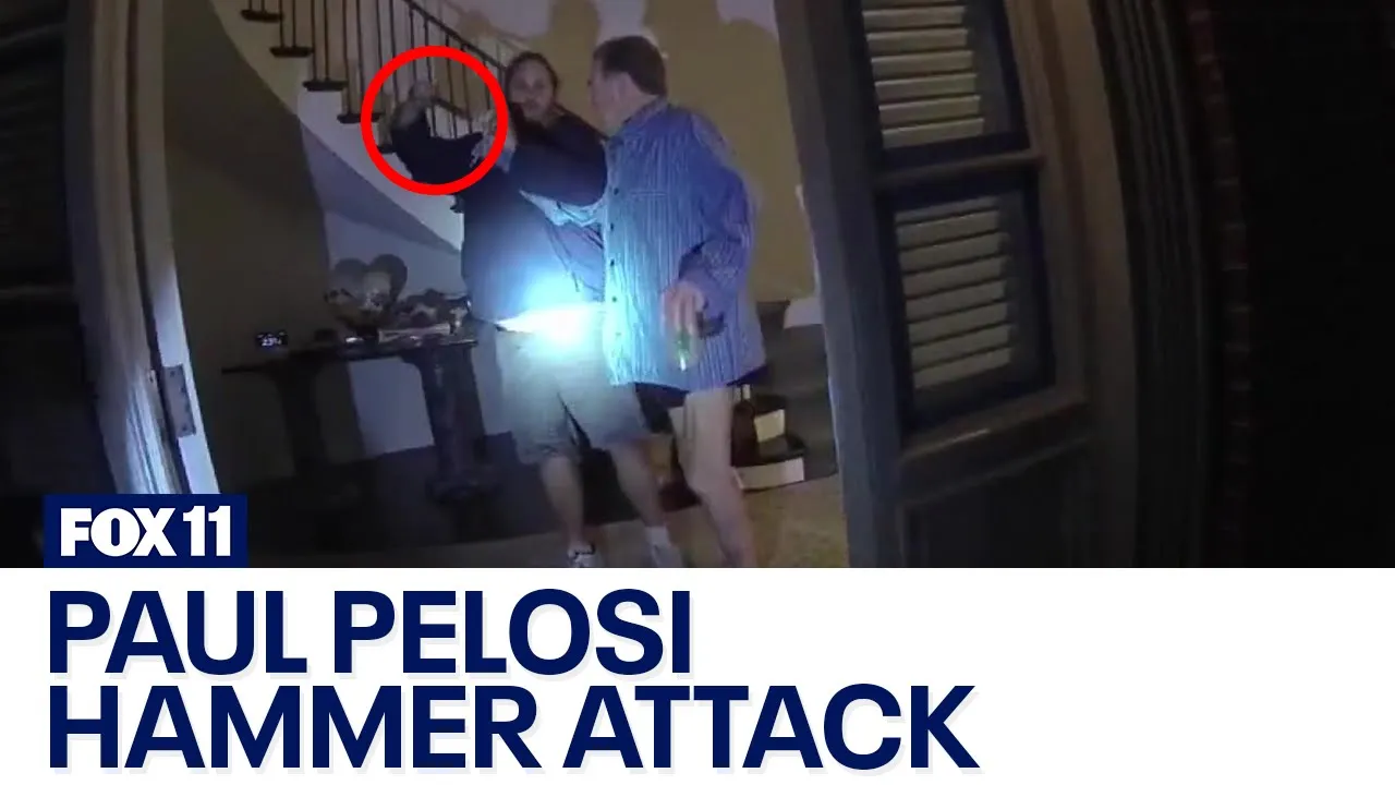 Paul Pelosi video shows moment of brutal hammer attack