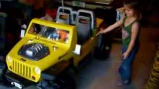 Ava Gets customized Powerwheel Jeep Hurricane for birthday