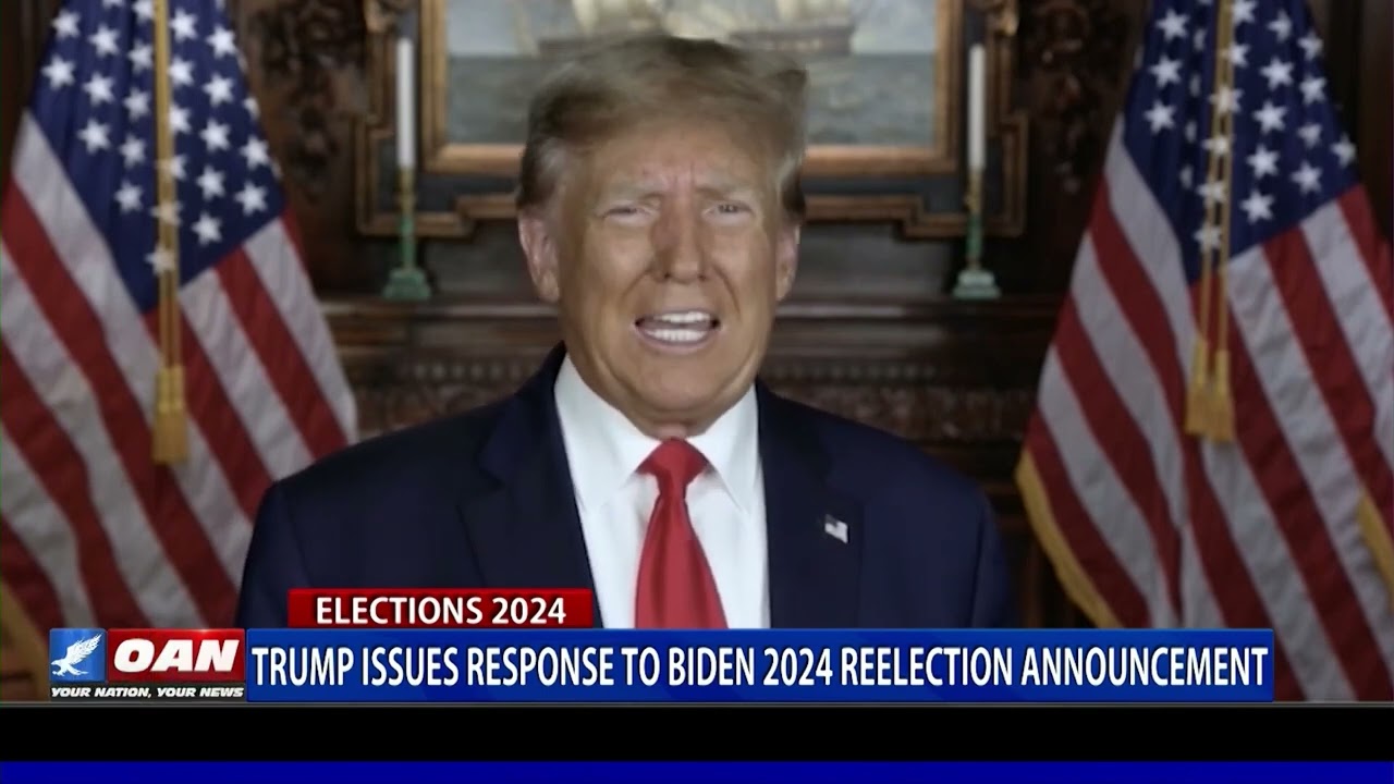 Trump Issues response to Biden 2024 re-election announcement