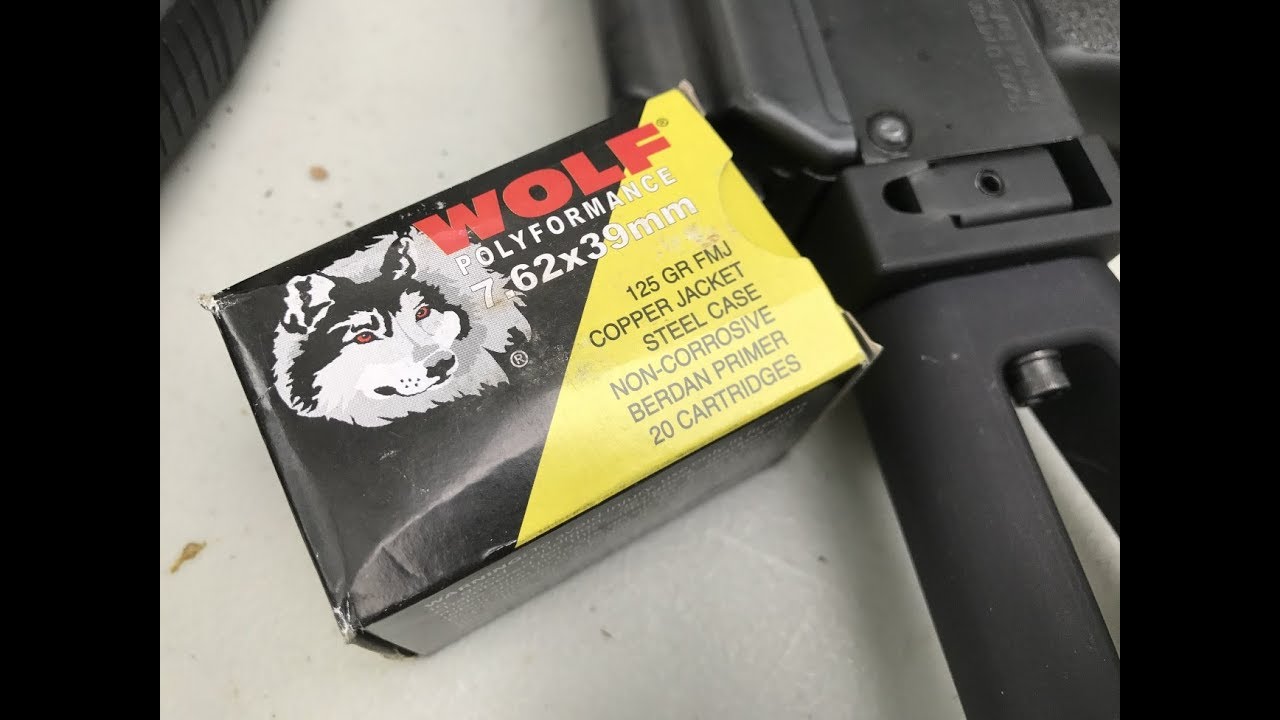 7.62x39mm, 125gr FMJ, Wolf Polyformance