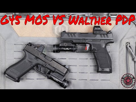 Walther PDP VS G45 MOS Hammer To Hammer 2 Of The Best Defense Pistols