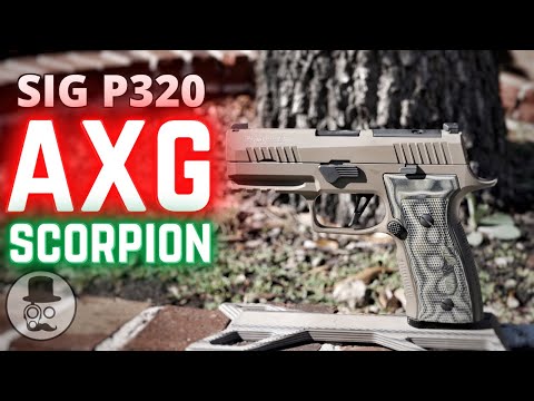 Sig Sauer P320 AXG Scorpion - First Shots Review!  An alloy striker fired gun! Finally!