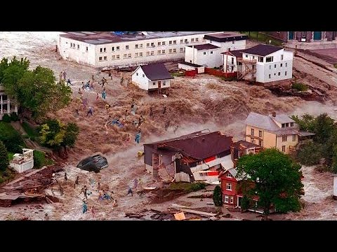 STADT ist SCHWIMMEN! 📢 Schweres Hochwasser trifft Mömlingen, Deutschland