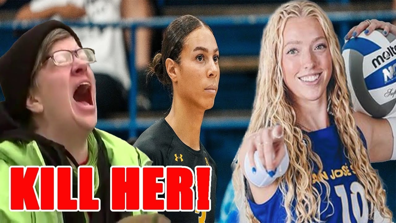 Volleyball player gets DEATH THREAT for supporting BOYCOTT of Transgender player Blaire Fleming!