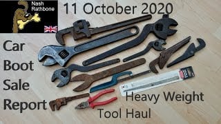 Car Boot Sale Report 11 October 2020: HEAVY WEIGHT TOOL HAUL