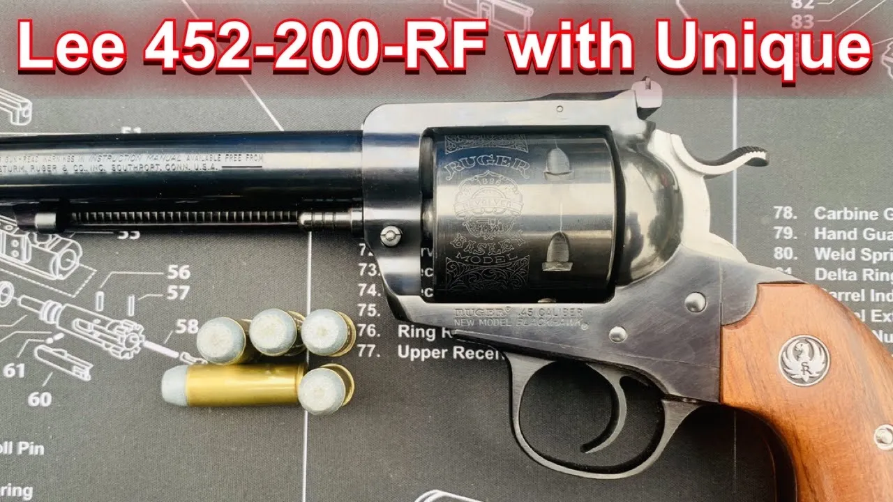 Ruger Blackhawk Bisley 45 Colt Lee 452-200-RF with Unique