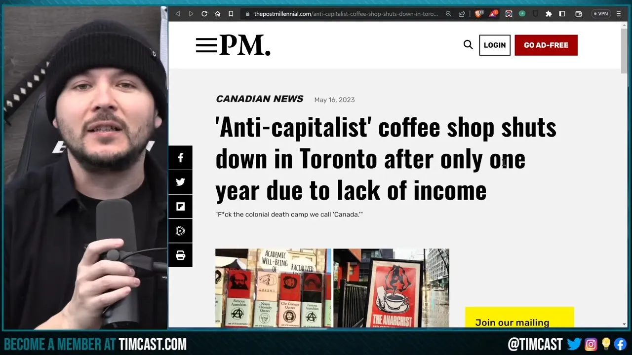 Leftist Anti-Capitalist Cafe FAILS, Goes Under In EPIC FAIL, Capitalism Always Wins