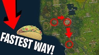 Fortnite "Visit Different Taco Shops In A Single Match" ALL LOCATIONS Week 9 Challenge!