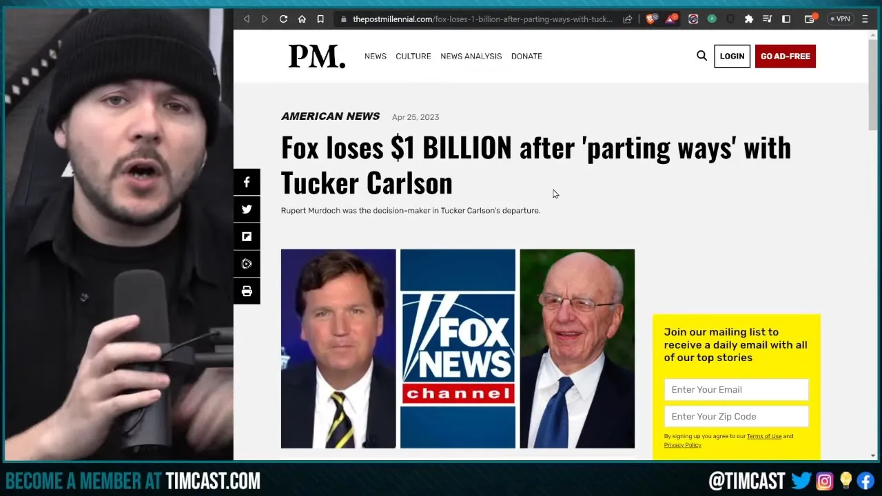 Fox News Already LOST $1B After Firing Tucker Carlson, Ocasio Cortez Fundraises Off Carlson Firing