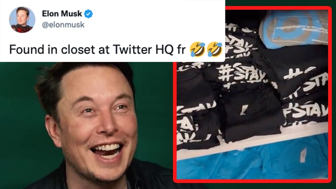 YoungRippa59 - Elon discovers closet FULL of #StayWoke t-shirts at Twitter HQ