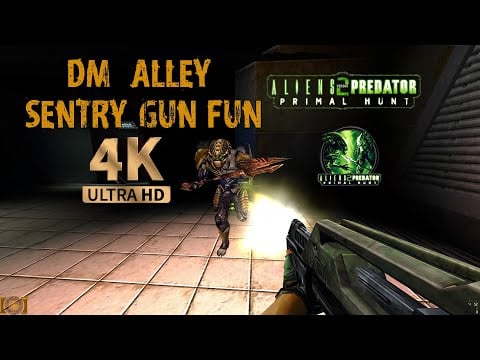 Aliens vs. Predator 2 PRIMAL HUNT - DM ALLEY SENTRY GUN FUN | AVPUNKNOWN (4K UHD)