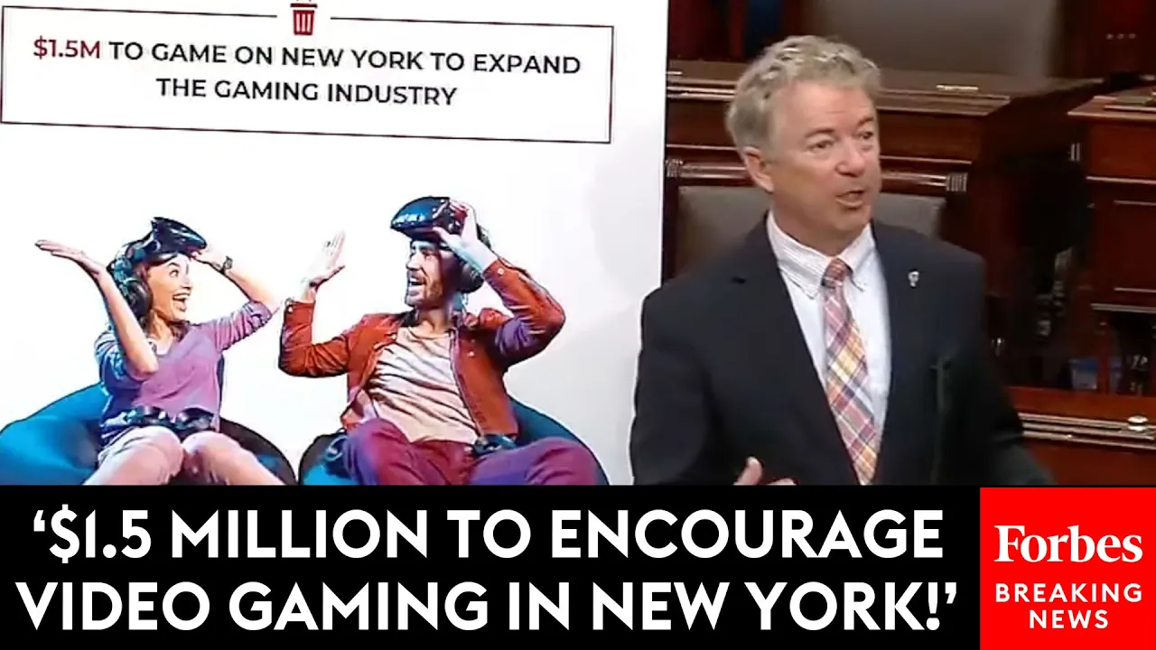 BREAKING NEWS: Rand Paul Furiously Lists Shocking Earmarks In Programs $1.2 Trillion Budget