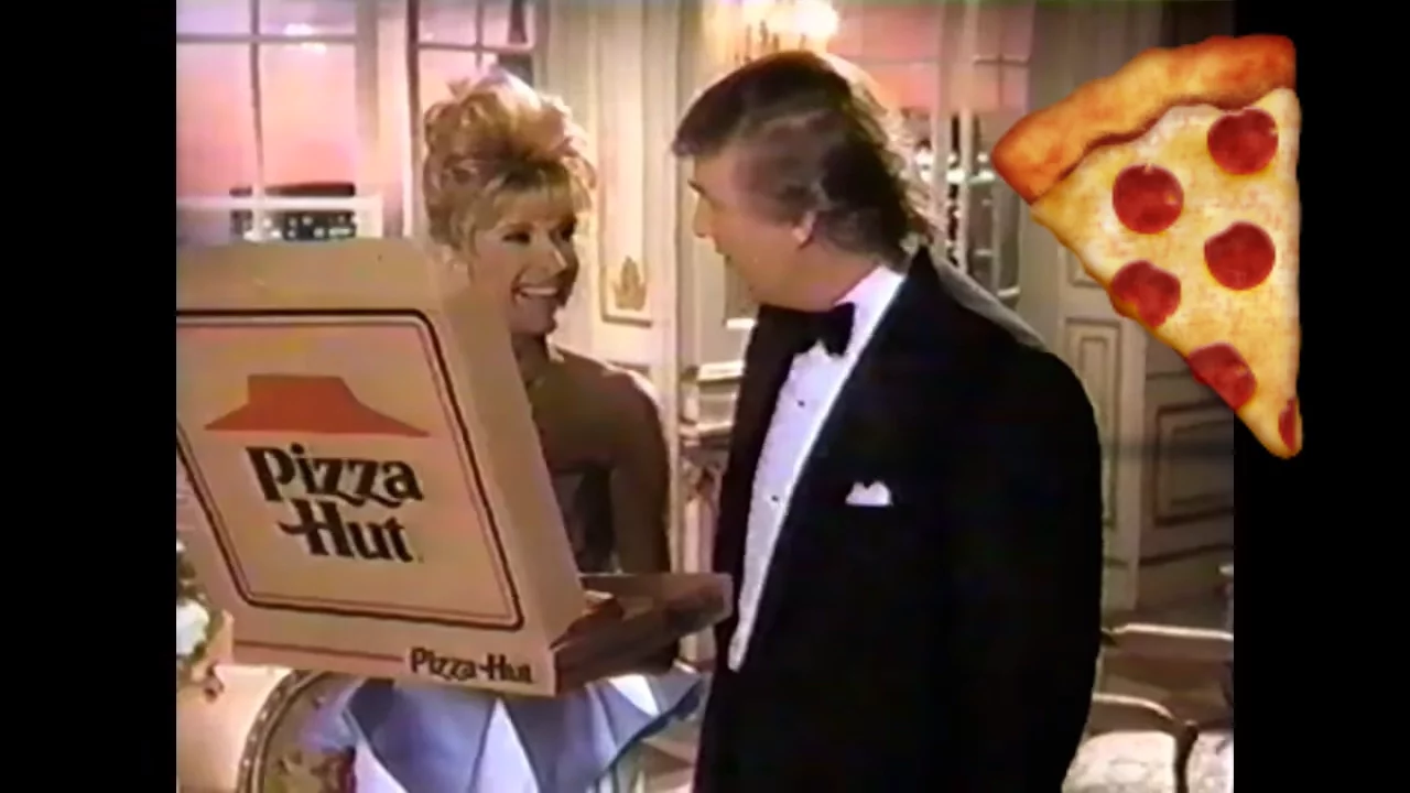 Donald and Ivana Trump's Old Pizza Hut Commercial