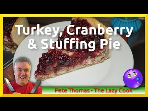 How to Bake Festive Turkey, Cranberry and Stuffing Pie | Thanksgiving Pie | Christmas Pie