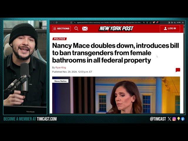 GOP Files To BAN MEN In WOMENS Bathrooms, Nancy Mace DOUBLES DOWN, Democrats TOO SCARED To Oppose