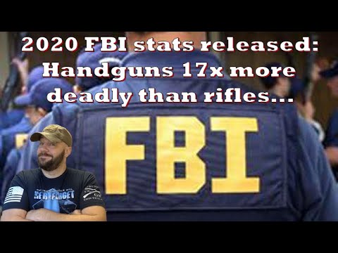 FBI Statistics DESTROY Gun Control Narrative... Handguns killed 17x over rifles in 2020...