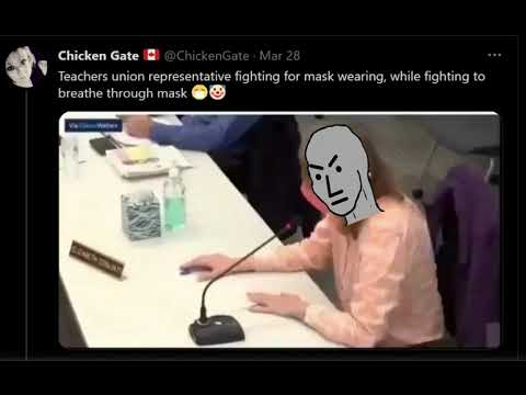 Teacher Almost Passes Out Promoting Masks