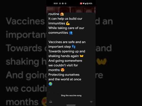 Google Assistant singing vaccine song