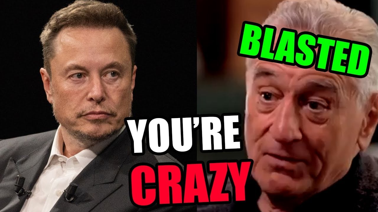 Elon Musk clowns Robert De Niro...They want us all to be stupid so bad...