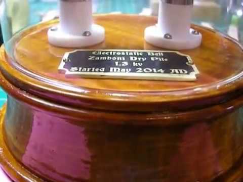 Oxford Electrostatic Bell Replica closest thing to Perpetual Motion