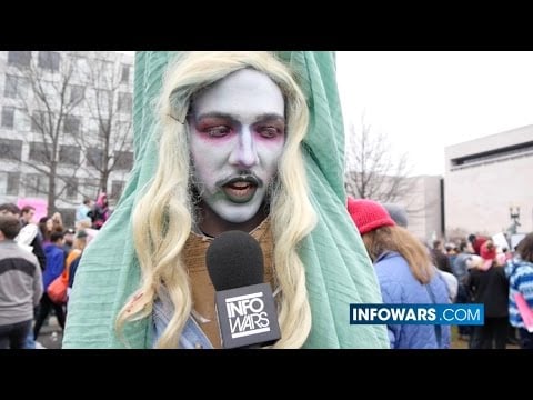 Pussy Hats Triggered by Infowars Reporter