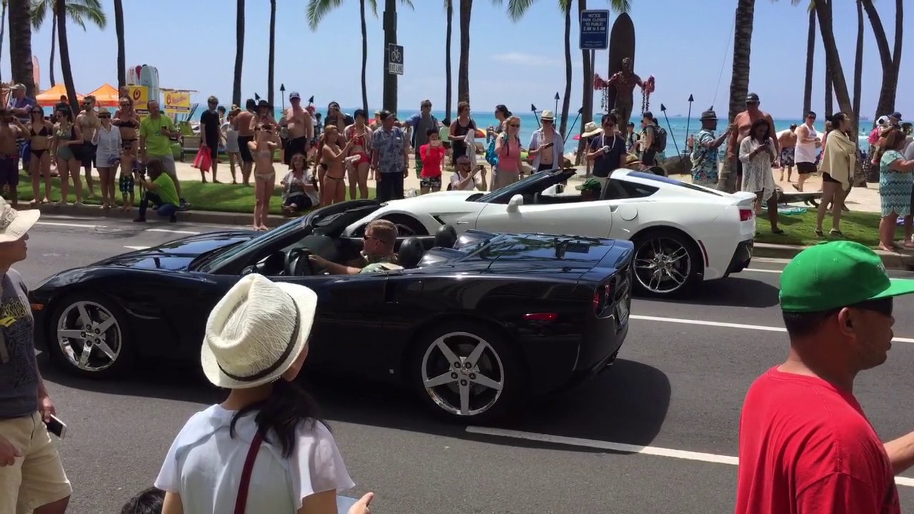 Corvettes, St. Patrick's Day, and Waikiki Beach.