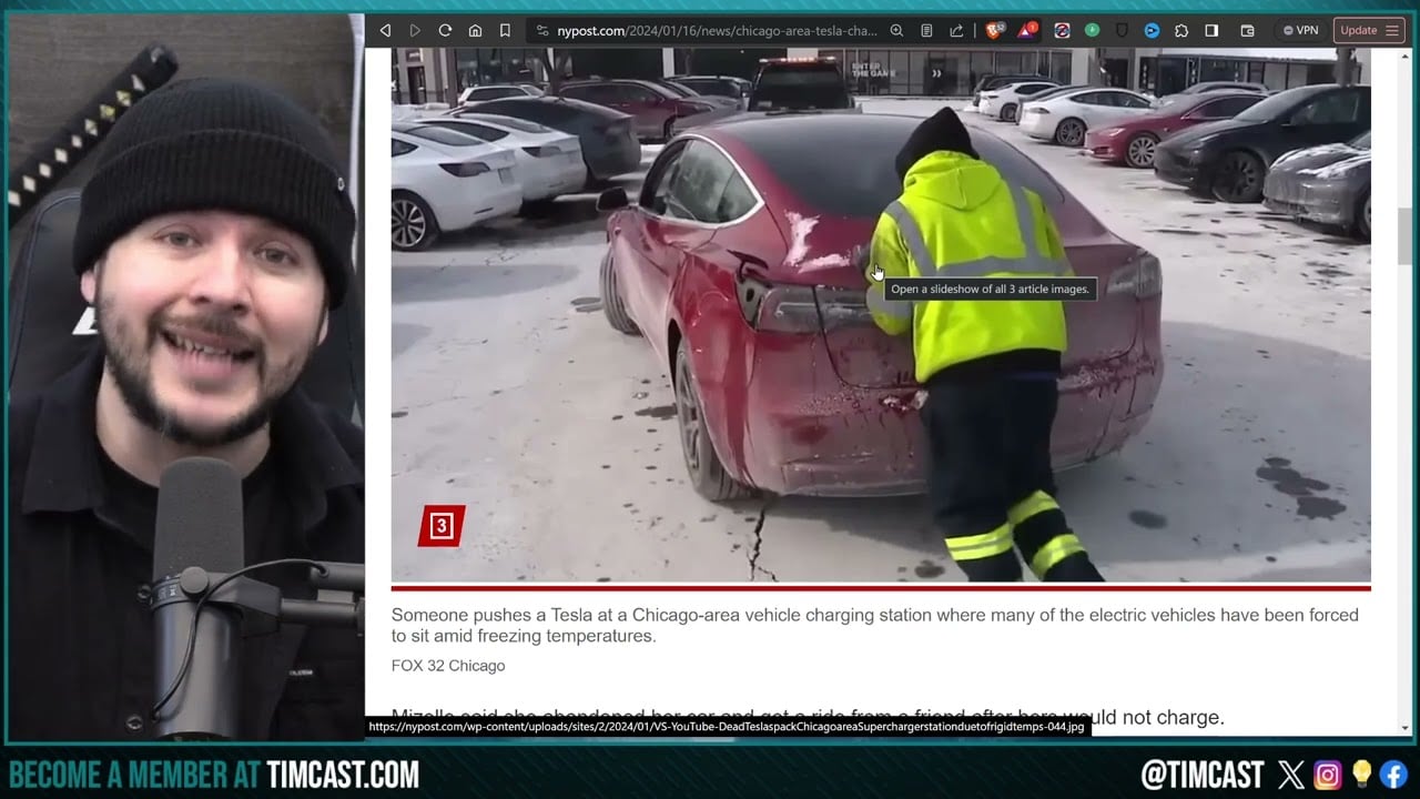 Tesla Car GRAVEYARDS In Chicago As Deep Freeze DRAINS Batteries, Climate Agenda Will KILL PEOPLE