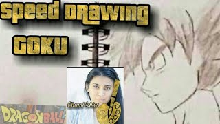 Speed Drawing of Goku From Dbs
