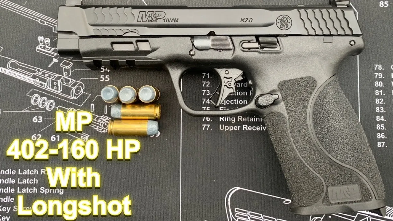 10mm Velocity Test with MP 402-160 HP and Longshot Powder in the Smith & Wesson M&P 2.0 Full Size