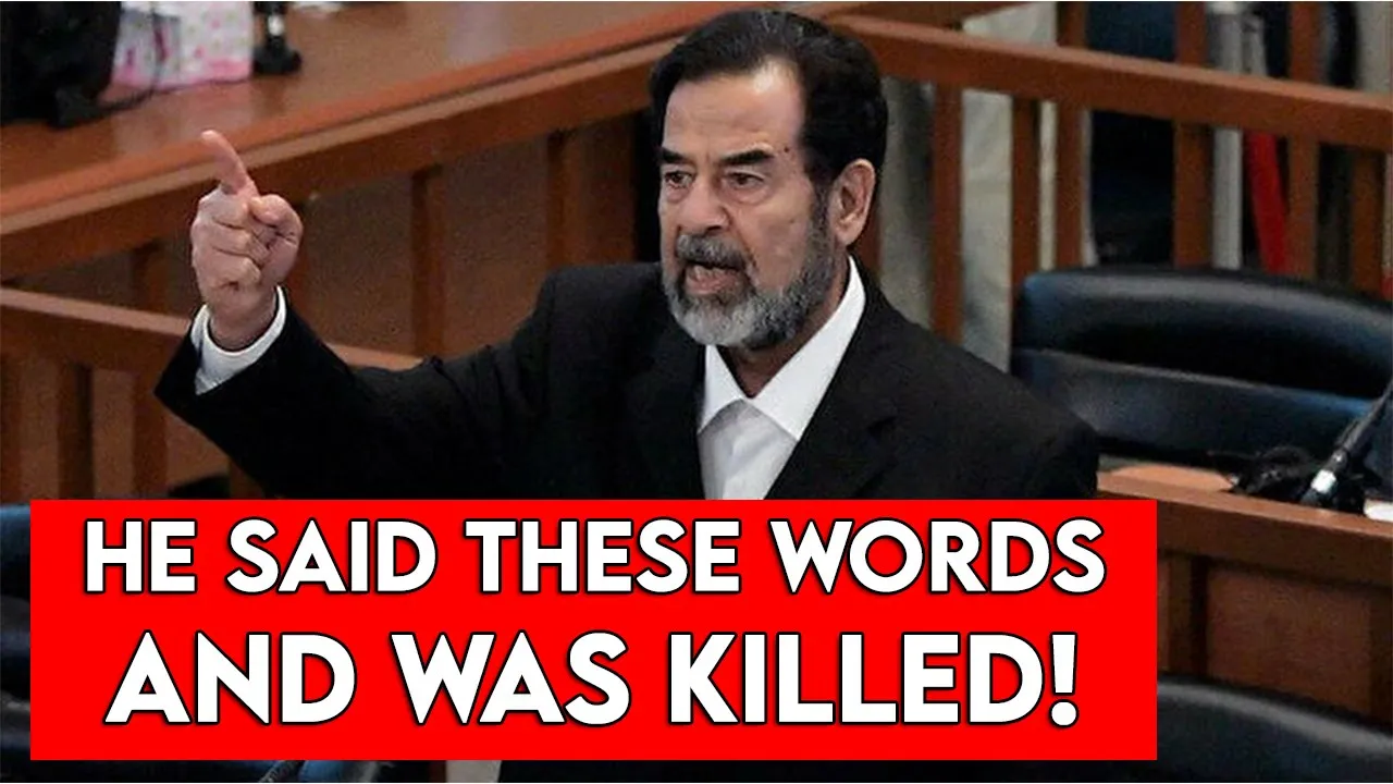 THE SPEECH THAT KILLED SADDAM HUSSEIN! (WATCH BEFORE DELETED)