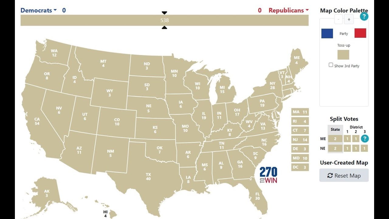 2024 Election Map Revealed FINAL Polling Averages