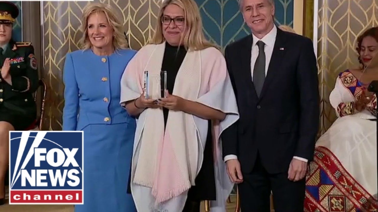 Jill Biden called out for giving 'Woman of Courage' award to biological male