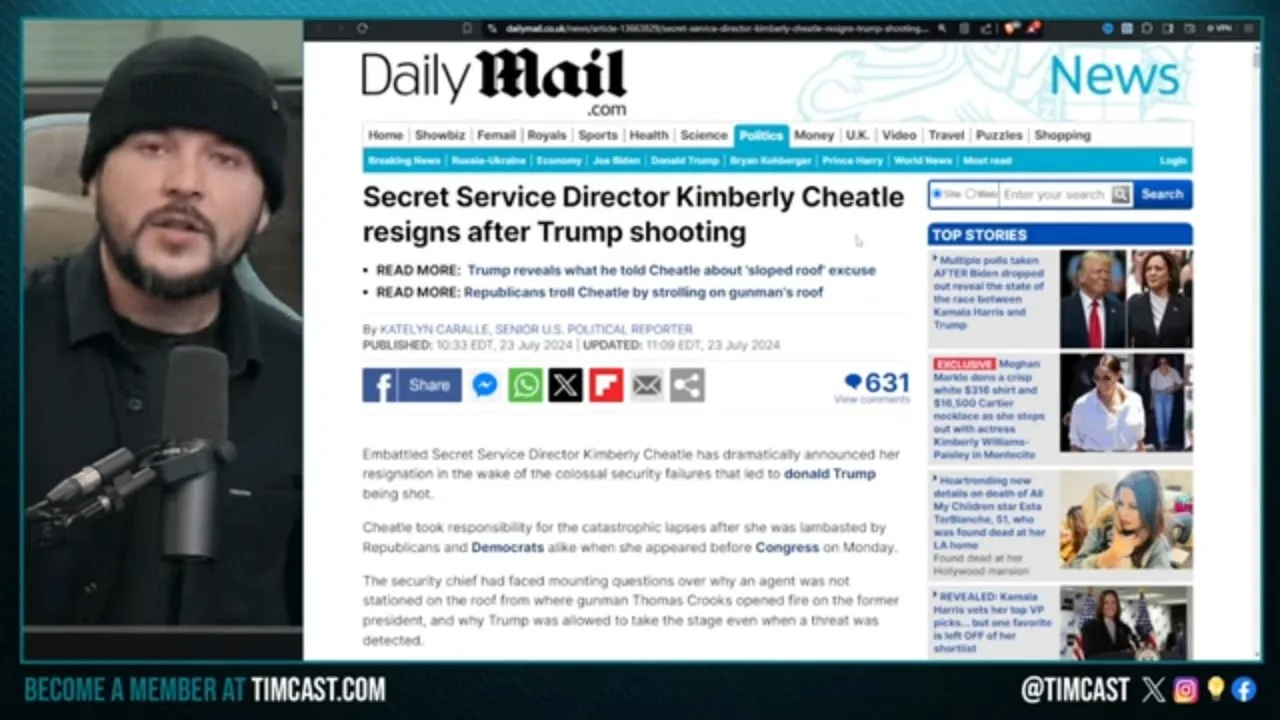 Secret Service Director RESIGNS IN DISGRACE After Trump Assassination Attempt, STORY MAKES NO SENSE