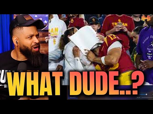 USC Quaterback Caleb Williams breaks down crying after loss to Washington! Is He Too Soft for NFL? (Hodgetwins)