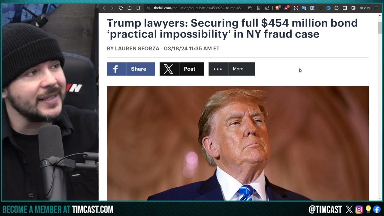 Trump UNABLE TO PAY Ny Fraud Bond, NY Will Now SEIZE His Buildings As Democrats CHEAT 2024 Election