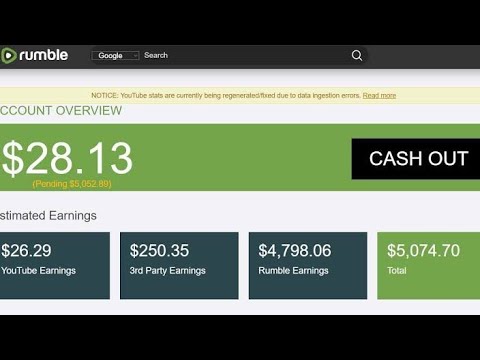 Copy & Paste Videos and Earn Money (NOT YOUTUBE) Rumble Payment Proof Rumble Review