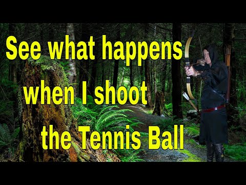 See what happens when I shoot the Tennis Ball off the head