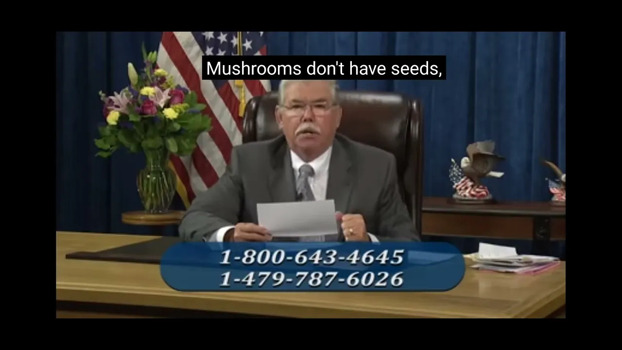 Where is it written that the mushroom isn't made for man to eat?