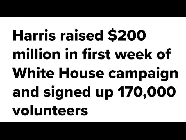If I see 170,000 in a news story, I tend not to believe it! Especially it involves Kamala Harris!