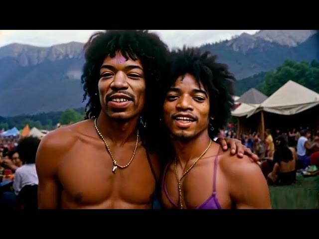 JIMI HENDRIX & MICHAEL JACKSON PARTYING AT WOODSTOCK