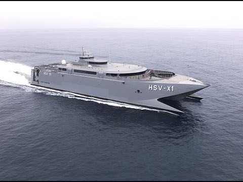 SUPER FAST US Navy HSV 2 Swift Catamaran