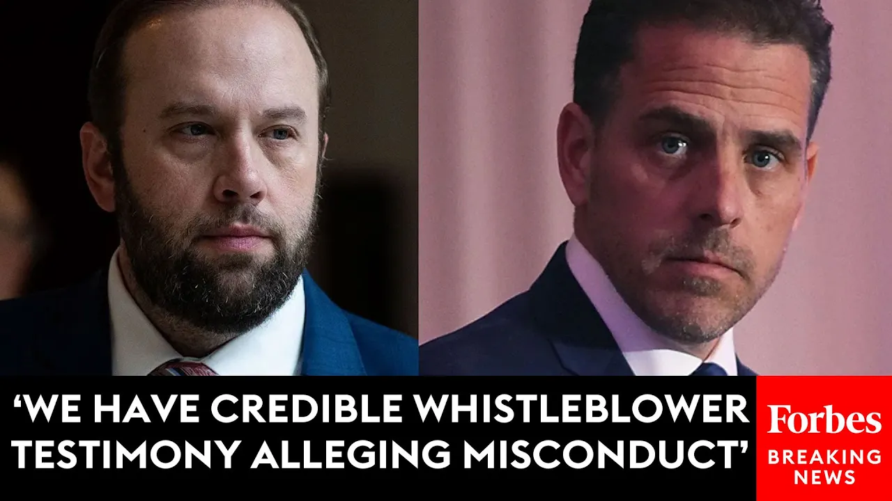 House Republicans Unveil Whistleblower Testimony Alleging Misconduct Over Hunter Biden Treatment